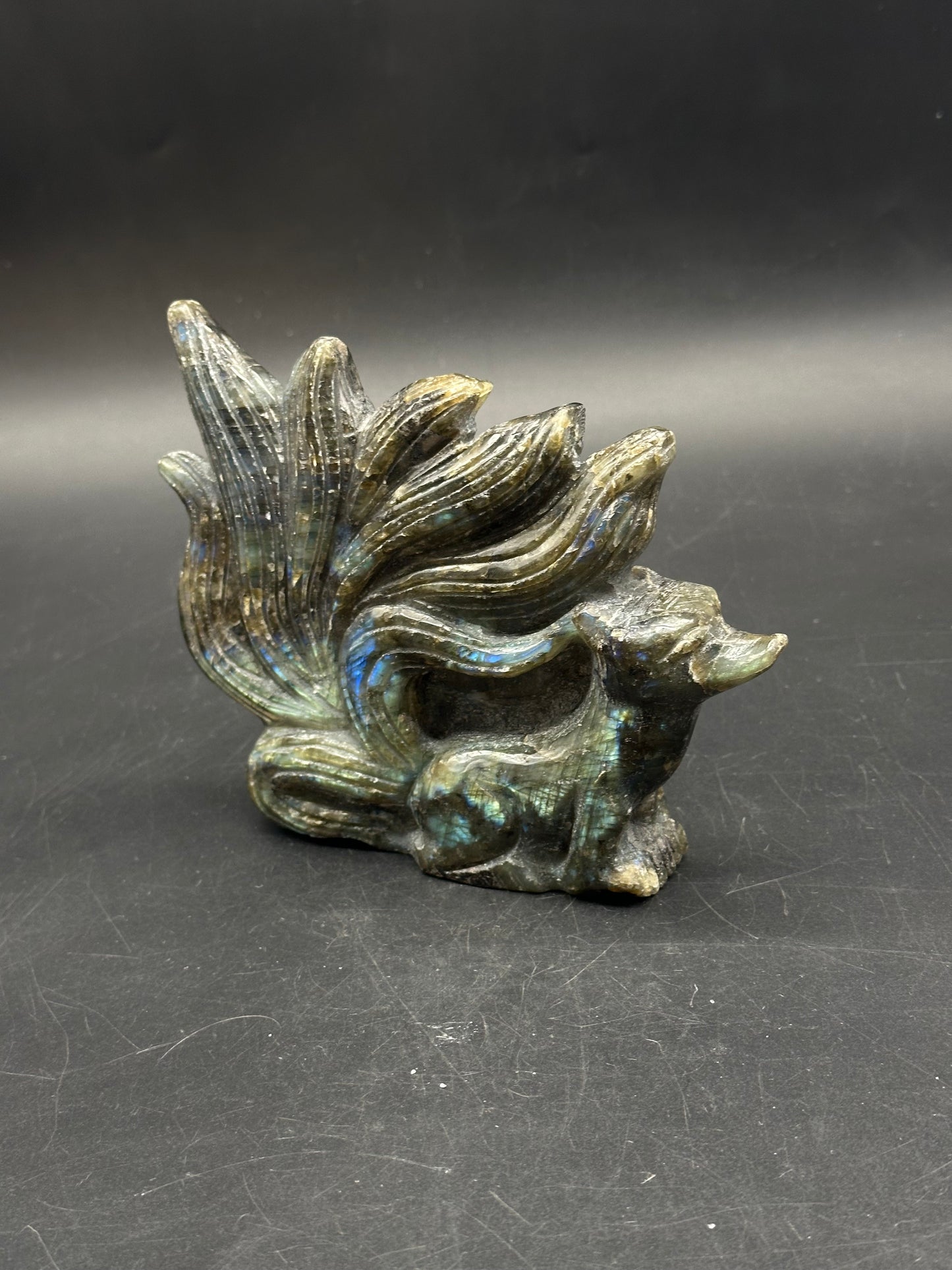 Labradorite Kitsune Carving 803WEB033