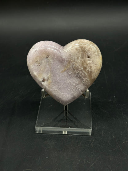 Pink Amethyst Heart Carving 803WEB034