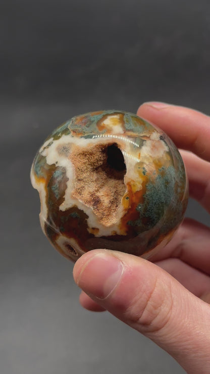 Red Moss Agate Sphere (1024W45)