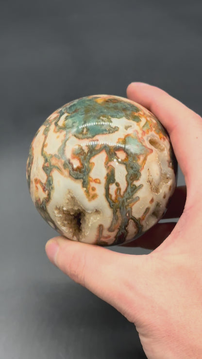 Red Moss Agate Sphere (812W01)