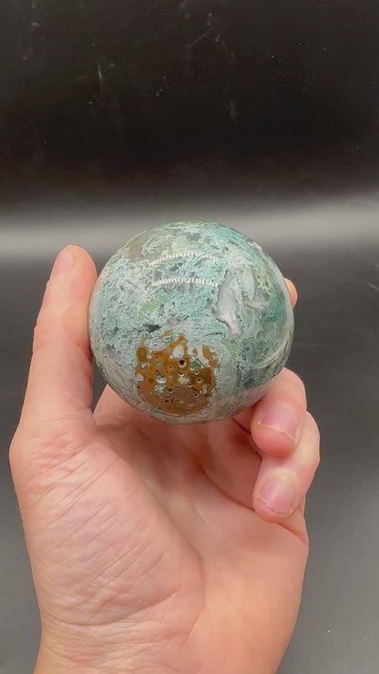 Moss Agate Sphere (815W10)