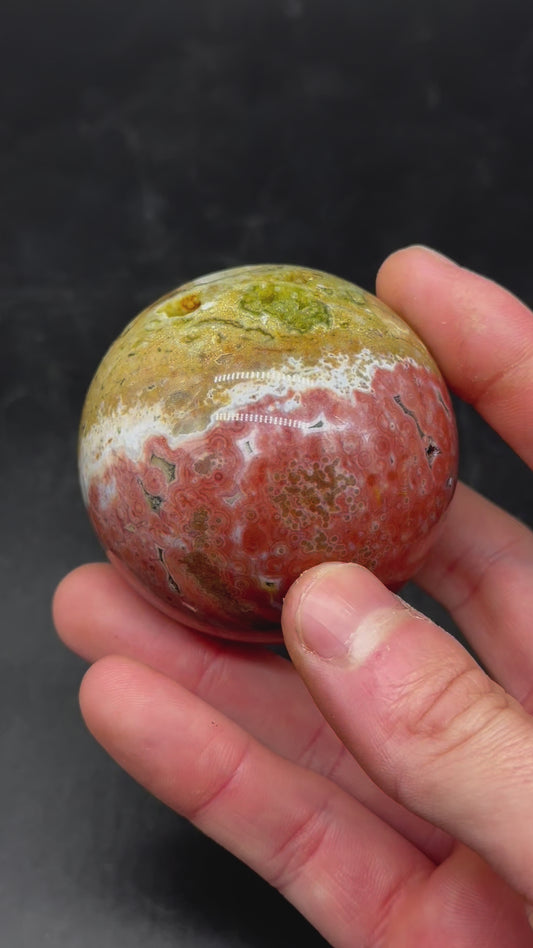 Ocean Jasper Sphere (912W14)