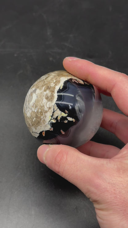 Volcanic Agate Sphere (912W15)