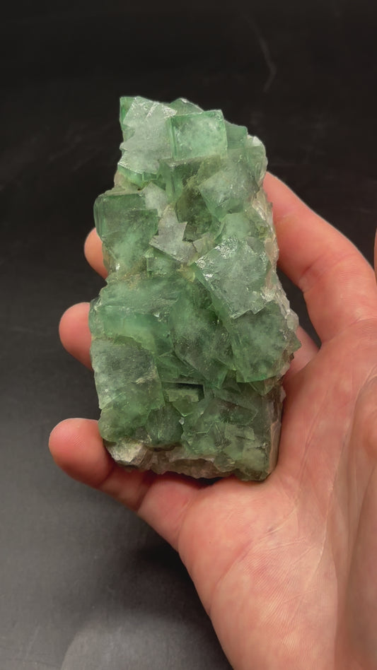 Raw Heliofluorite Carving (1212W28)