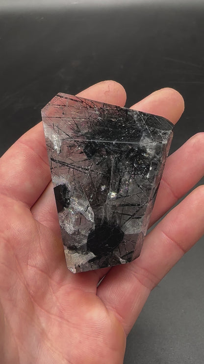 Black Tourmaline Rutilated Quartz (822W24)