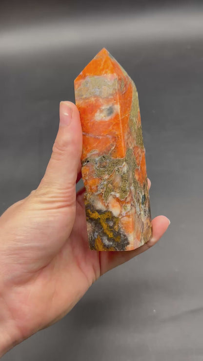 Sunstone and Blue Apatite Tower 803WEB039