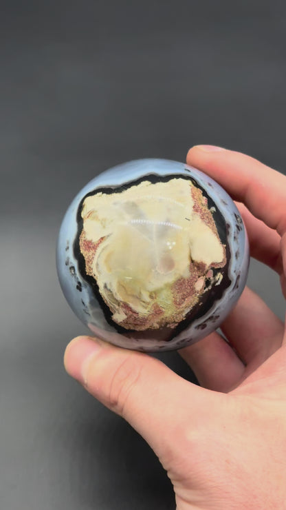 Volcanic Agate Sphere (812W03)
